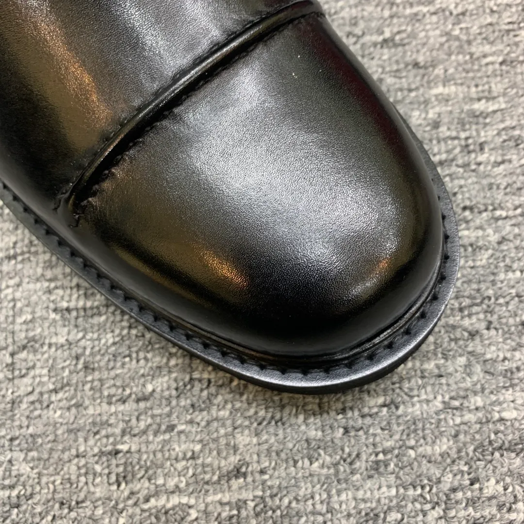 Men's shoes 💰960 🎁🎁🎁😈[Ferragamo] Men's high-top boots, the latest hot style, 1:1 original purchase quality, top quality, imported cowhide for the uppers, imported cowhide for the lining and feet, with original lightweight foam outsole, matching code 39-44, (38, 45 custom-made, non-refundable)